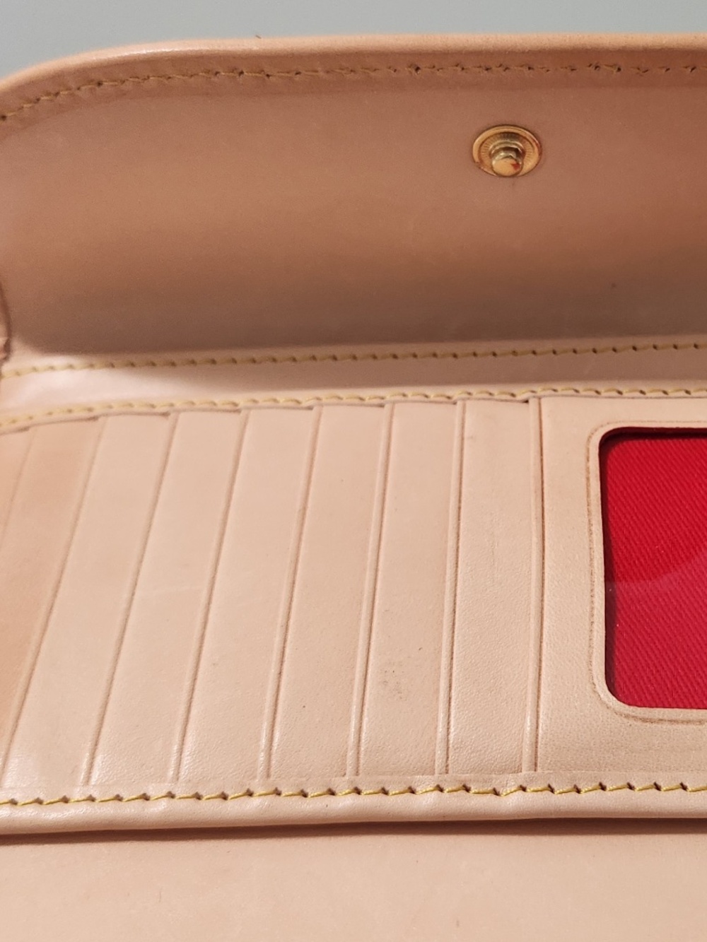 Dooney & Bourke Pink and Blue Gingham Continental Clutch Wallet - Used - Picture 6 of 10